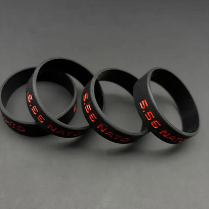 4PCS Tactical Magazine Marking Band 5.56/7.62 Magazine Marking Rubber Band for M4/M16 AR15 AK 47 74 Universal Hunting Shooting
