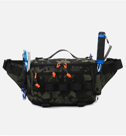 Fishing chest waist bag tactical outdoor tourism sports fishing bait bag hunting camping hiking bicycle bag mountaineering