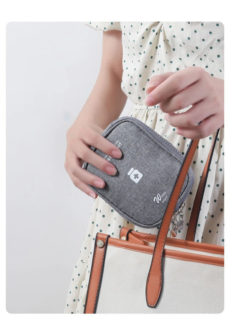 Home First Aid Kit Large Capacity Empty Medicine Storage Bag Portable Travel Medicine Box Survival Bag Emergency Bag For Car