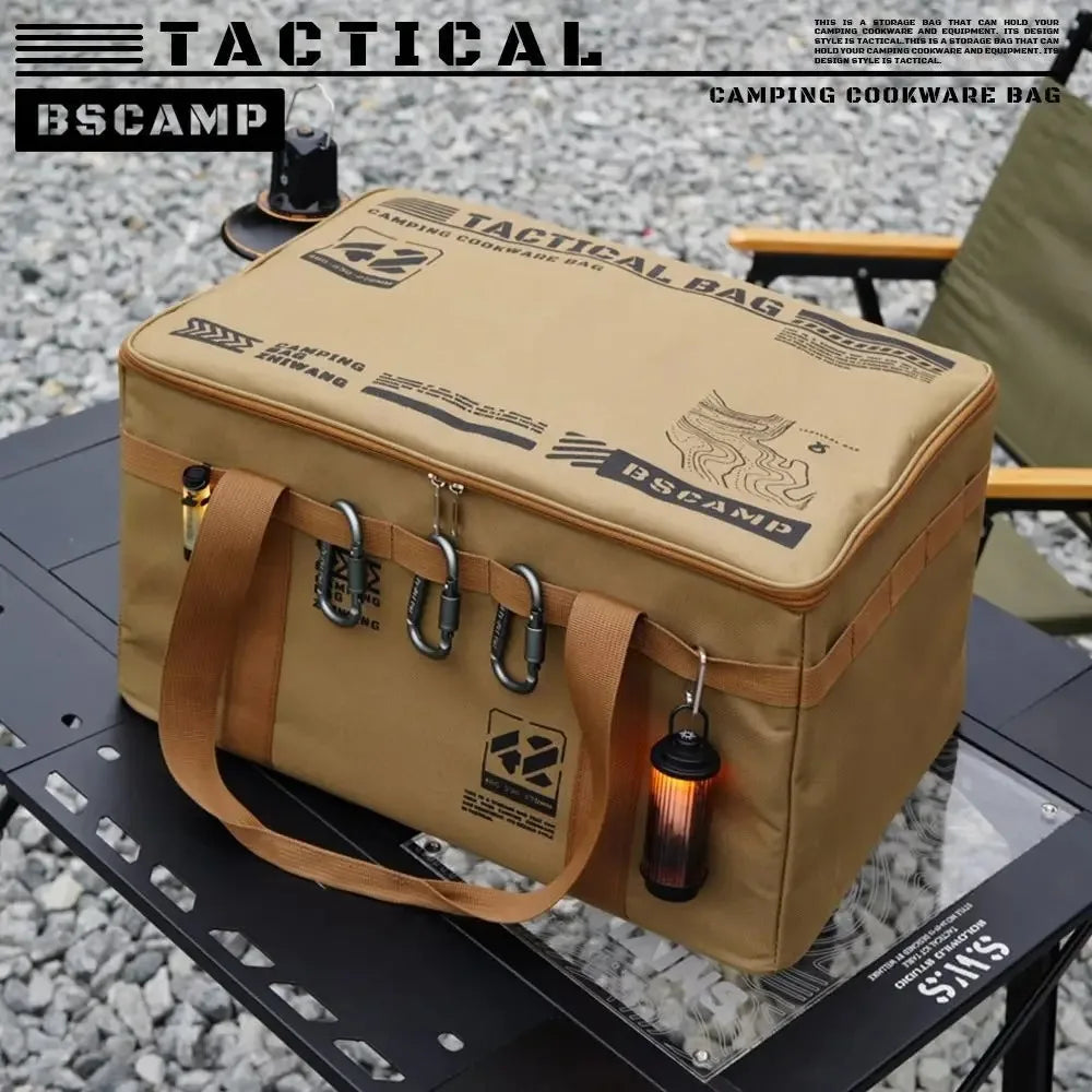Outdoor Storage Bag 30-42L Large Capacity Folding Storage Box Picnic Camping Equipment Storage Box Portable Waterproof Handbag