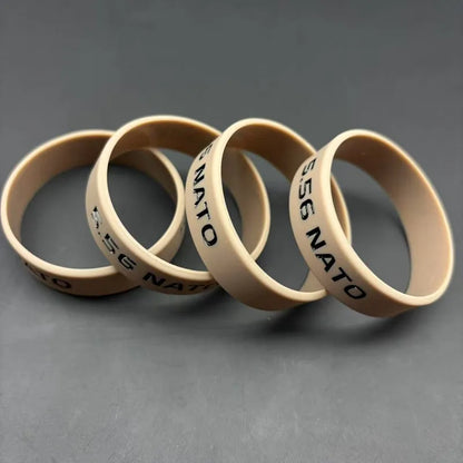 4PCS Tactical Magazine Marking Band 5.56/7.62 Magazine Marking Rubber Band for M4/M16 AR15 AK 47 74 Universal Hunting Shooting