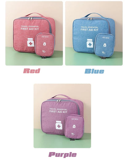 Home First Aid Kit Large Capacity Empty Medicine Storage Bag Portable Travel Medicine Box Survival Bag Emergency Bag For Car