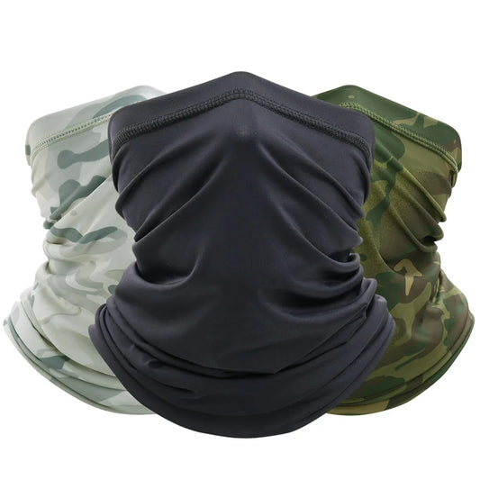 Summer Tactical Bandana Camo Breathable Cycling Hunting Face Mask Running Hiking Skiing Sports Neck Gaiter Scarf Bicycle Men