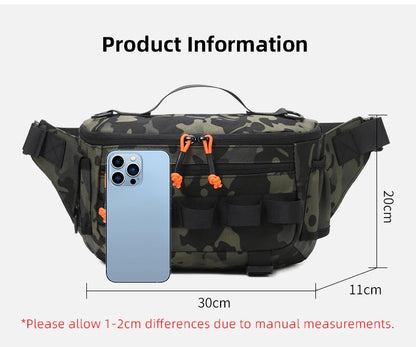 Fishing chest waist bag tactical outdoor tourism sports fishing bait bag hunting camping hiking bicycle bag mountaineering
