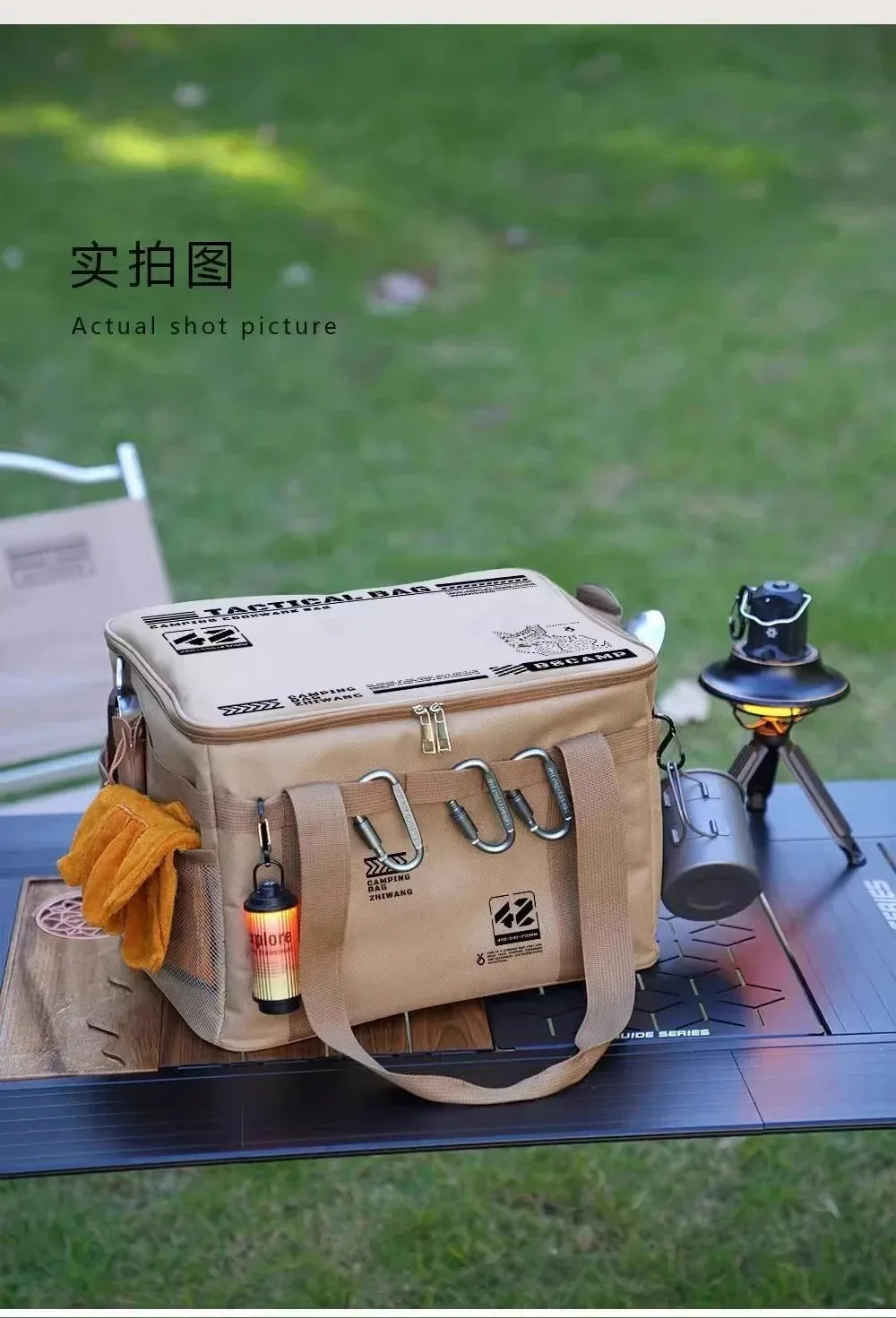 Outdoor Storage Bag 30-42L Large Capacity Folding Storage Box Picnic Camping Equipment Storage Box Portable Waterproof Handbag
