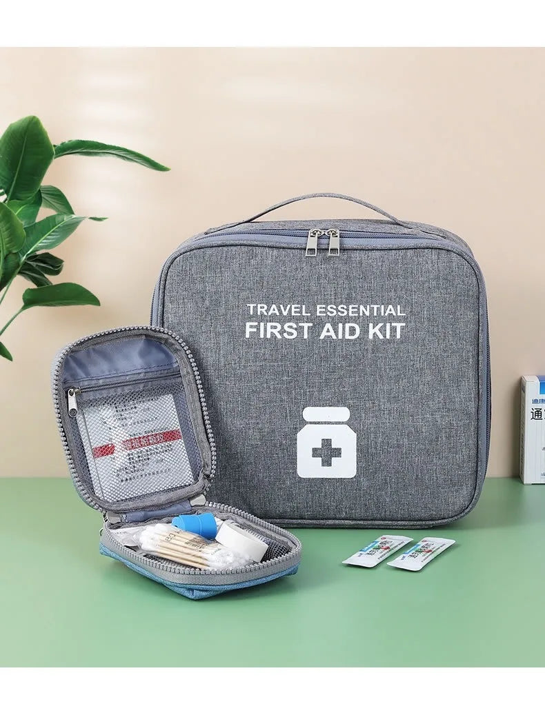 Home First Aid Kit Large Capacity Empty Medicine Storage Bag Portable Travel Medicine Box Survival Bag Emergency Bag For Car