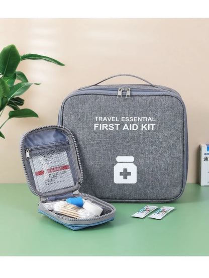 Home First Aid Kit Large Capacity Empty Medicine Storage Bag Portable Travel Medicine Box Survival Bag Emergency Bag For Car