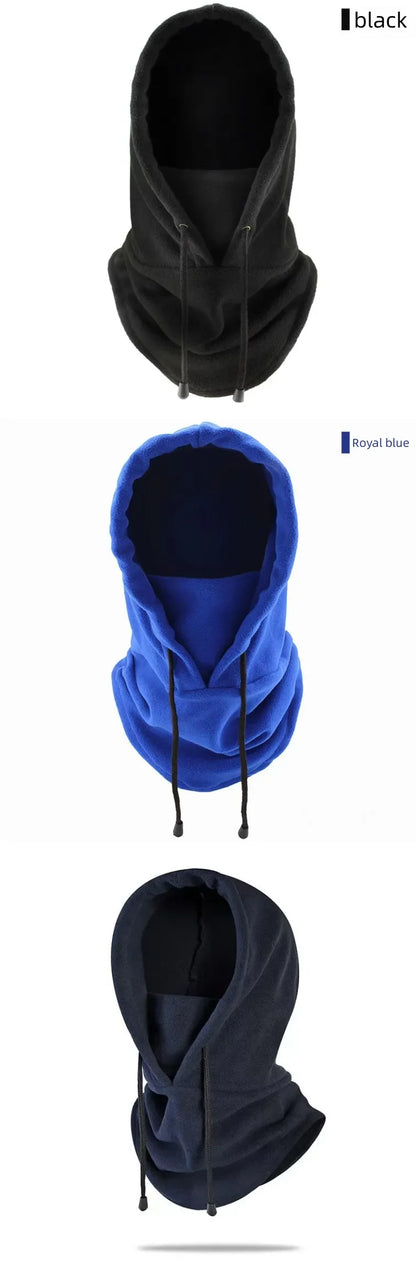 Winter Men's and Women's Hats Fashion Warm Hats Waterproof Warm Wool Balaclava Hats Hooded Neck Warm Hiking Scarves