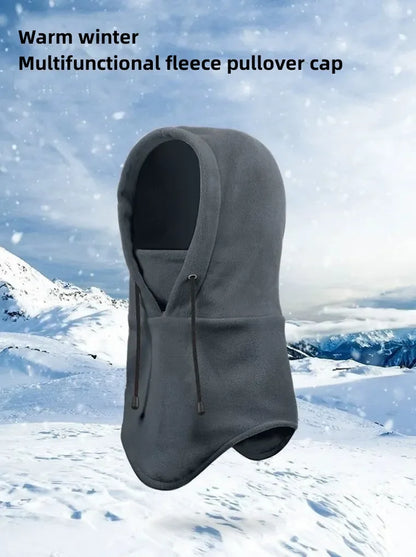 Winter Men's and Women's Hats Fashion Warm Hats Waterproof Warm Wool Balaclava Hats Hooded Neck Warm Hiking Scarves