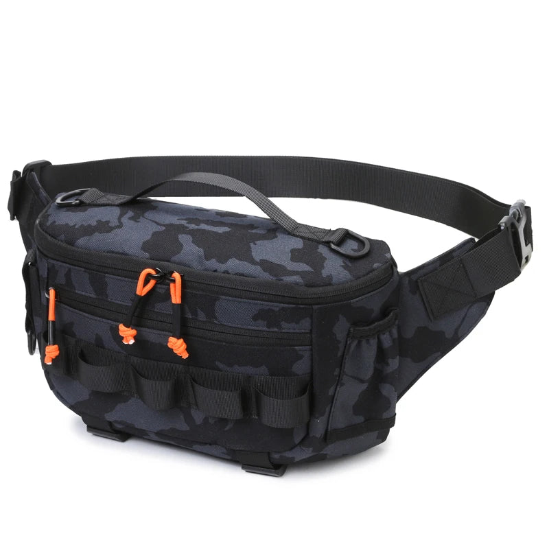 Fishing chest waist bag tactical outdoor tourism sports fishing bait bag hunting camping hiking bicycle bag mountaineering