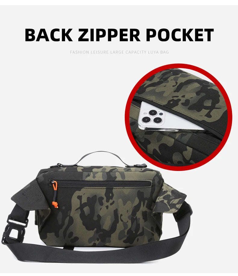 Fishing chest waist bag tactical outdoor tourism sports fishing bait bag hunting camping hiking bicycle bag mountaineering