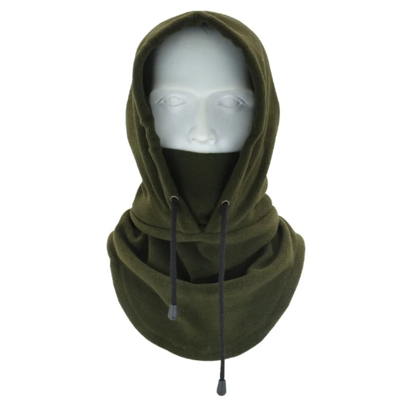 Fashionable Warm Hat Winter Men's and Women's Hats Waterproof and Warm Wool Balaclava Hat Hooded Neck Warm Hiking Scarf