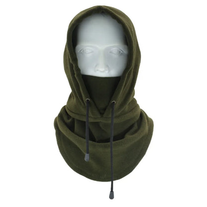 Fashionable Warm Hat Winter Men's and Women's Hats Waterproof and Warm Wool Balaclava Hat Hooded Neck Warm Hiking Scarf