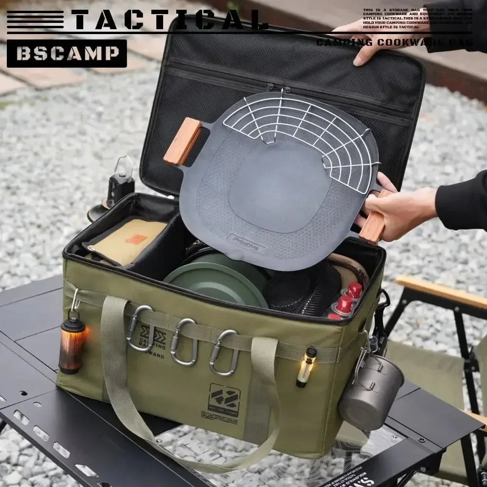 Outdoor Storage Bag 30-42L Large Capacity Folding Storage Box Picnic Camping Equipment Storage Box Portable Waterproof Handbag