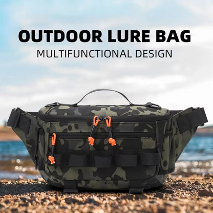 Fishing chest waist bag tactical outdoor tourism sports fishing bait bag hunting camping hiking bicycle bag mountaineering
