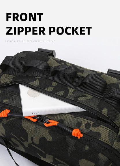 Fishing chest waist bag tactical outdoor tourism sports fishing bait bag hunting camping hiking bicycle bag mountaineering