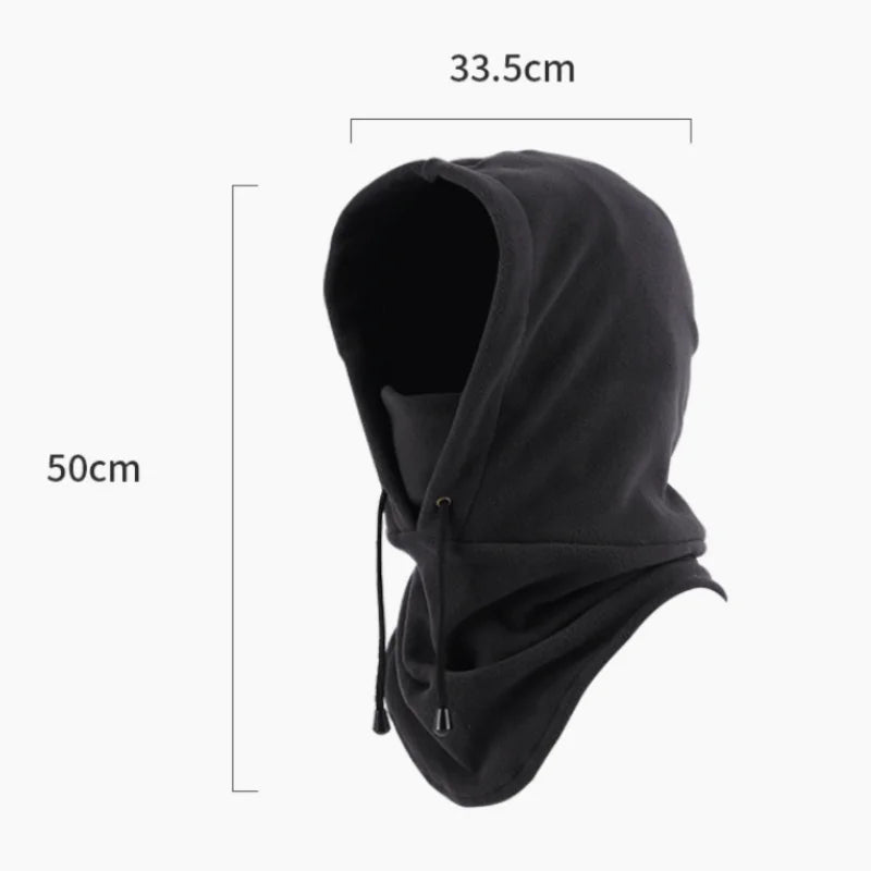 Fashionable Warm Hat Winter Men's and Women's Hats Waterproof and Warm Wool Balaclava Hat Hooded Neck Warm Hiking Scarf