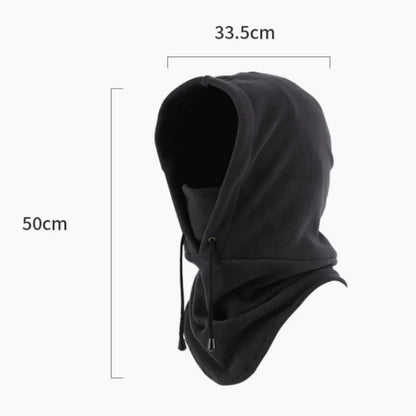 Fashionable Warm Hat Winter Men's and Women's Hats Waterproof and Warm Wool Balaclava Hat Hooded Neck Warm Hiking Scarf