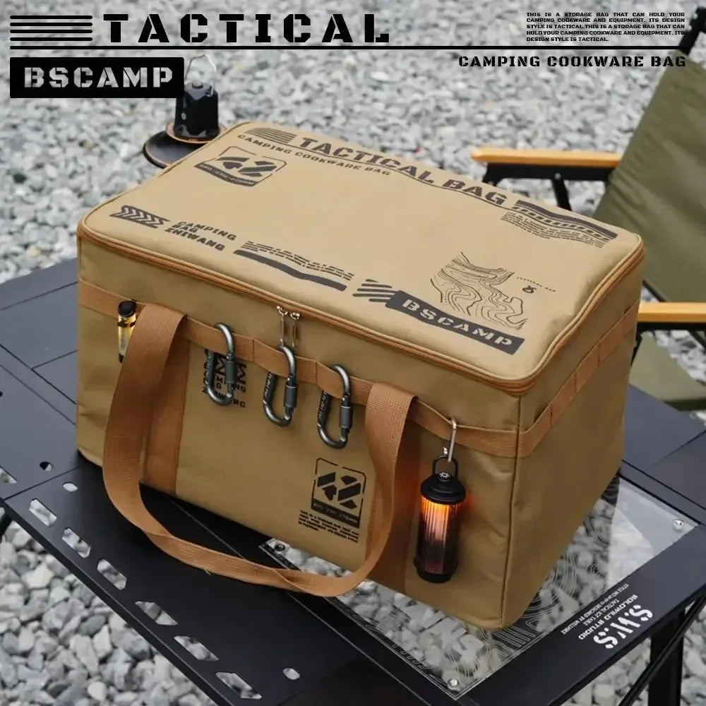 Outdoor Storage Bag 30-42L Large Capacity Folding Storage Box Picnic Camping Equipment Storage Box Portable Waterproof Handbag