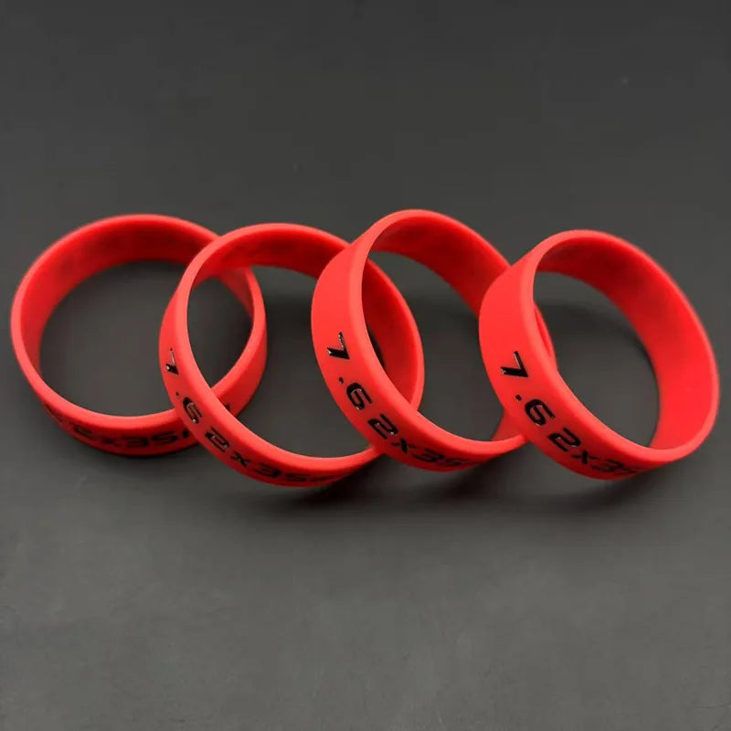 4PCS Tactical Magazine Marking Band 5.56/7.62 Magazine Marking Rubber Band for M4/M16 AR15 AK 47 74 Universal Hunting Shooting