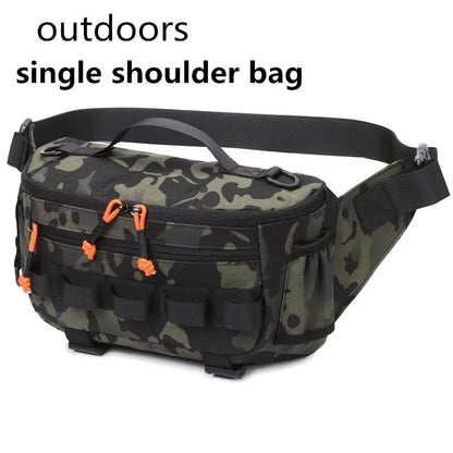 Fishing chest waist bag tactical outdoor tourism sports fishing bait bag hunting camping hiking bicycle bag mountaineering