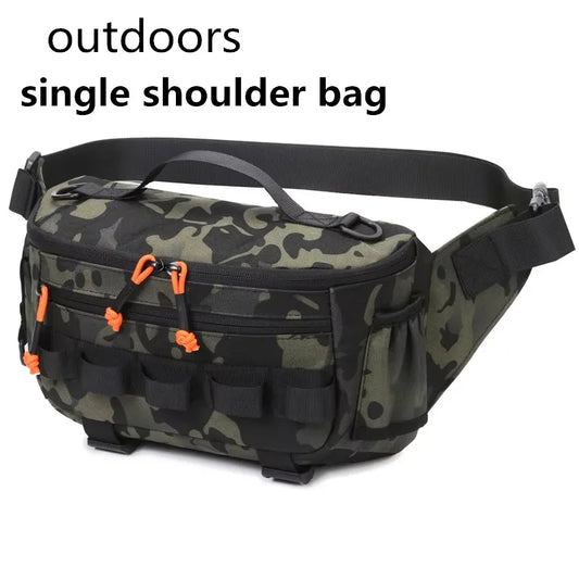 Fishing chest waist bag tactical outdoor tourism sports fishing bait bag hunting camping hiking bicycle bag mountaineering
