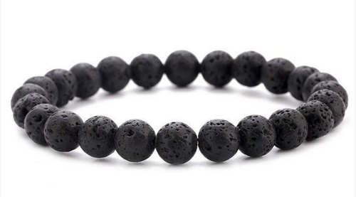 Elastic Beaded Bracelet with Natural Tiger Eye Stones