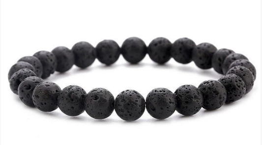 Elastic Beaded Bracelet with Natural Tiger Eye Stones