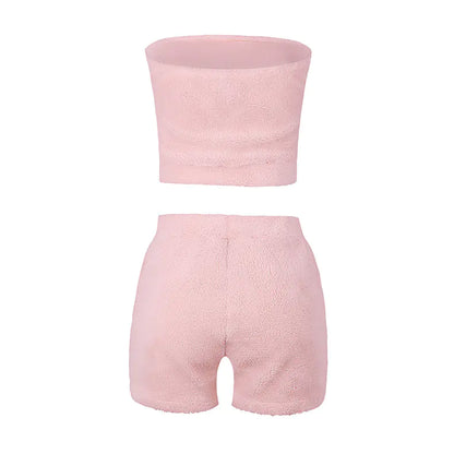Summer Women's Casual Plush Two-Piece Set OM9353